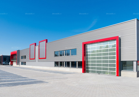 Промышленные ворота с панорамным остеклением Doorhan ISD02 (4000х2800)
